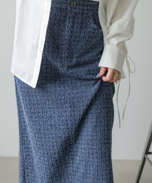Bab（バブ）の「【サイズ展開あり】ドットダメージデニムスカート（スカート・レディース・インディゴブルー/ブラック・S/M）」の16枚目の写真