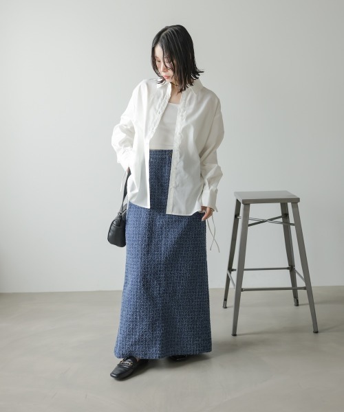 Bab（バブ）の「【サイズ展開あり】ドットダメージデニムスカート（スカート・レディース・インディゴブルー/ブラック・S/M）」の19枚目の写真