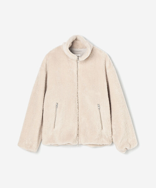 LE GLAZIK(ルグラジック)の「LE GLAZIK | エコファー ジップジャケット WOMEN(その他アウター・レディース・ダークネイビー/アイボリー・36)」の5枚目の写真