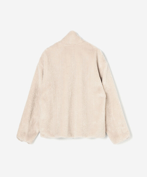 LE GLAZIK(ルグラジック)の「LE GLAZIK | エコファー ジップジャケット WOMEN(その他アウター・レディース・ダークネイビー/アイボリー・36)」の6枚目の写真