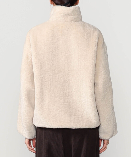 LE GLAZIK(ルグラジック)の「LE GLAZIK | エコファー ジップジャケット WOMEN(その他アウター・レディース・ダークネイビー/アイボリー・36)」の15枚目の写真