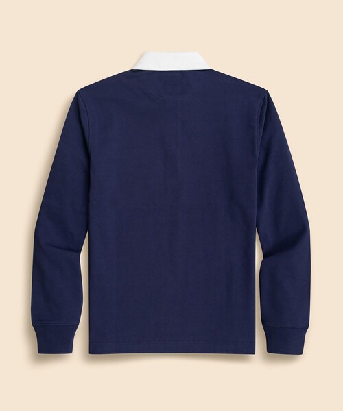 BROOKS BROTHERS(ブルックスブラザーズ)の「コットンジャージー GFロゴ ソリッド ラグビーシャツ(ポロシャツ・メンズ・ネイビー/バーガンディー・X-LARGE/SMALL/LARGE/MEDIUM)」の3枚目の写真