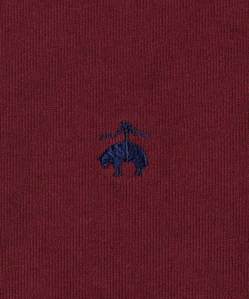 BROOKS BROTHERS(ブルックスブラザーズ)の「コットンジャージー GFロゴ ソリッド ラグビーシャツ(ポロシャツ・メンズ・ネイビー/バーガンディー・X-LARGE/SMALL/LARGE/MEDIUM)」の9枚目の写真