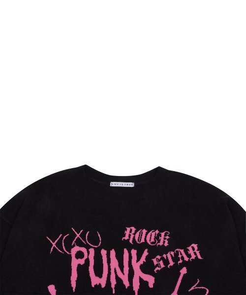 LUVISTRUE（ラヴイズトゥルー）の「OT PUNK KNIT(BLACK)（ニット/セーター・レディース・その他・FREE）」の4枚目の写真