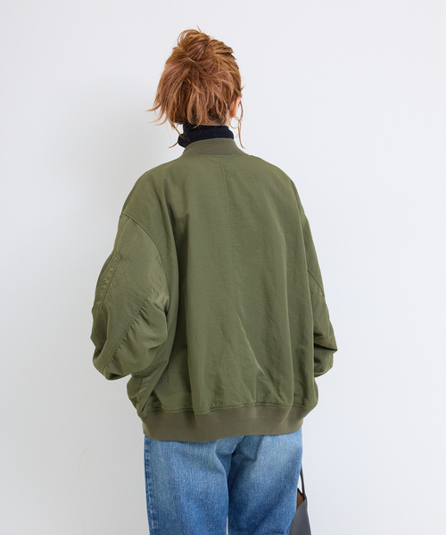 B.C STOCK(ベーセーストック)の「【WEB限定カラーあり】撥水MA-1(MA-1・レディース・ブラック/カーキ/ベージュ系その他・FREE)」の16枚目の写真