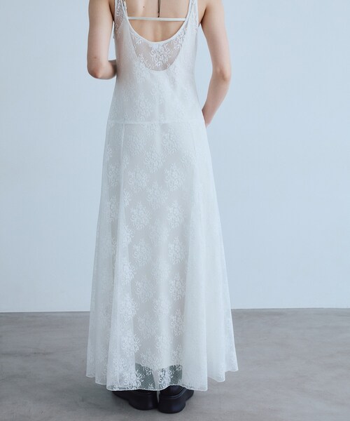 CODE A(コードエー)の「UKI UKI*CODE A|veil lace dress(ワンピース・レディース・ブラック/オフホワイト/ホワイト・00)」の10枚目の写真