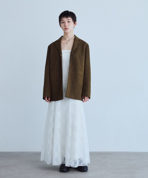 CODE A(コードエー)の「UKI UKI*CODE A|veil lace dress(ワンピース・レディース・ブラック/オフホワイト/ホワイト・00)」の11枚目の写真