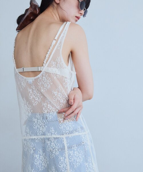 CODE A(コードエー)の「UKI UKI*CODE A|veil lace dress(ワンピース・レディース・ブラック/オフホワイト/ホワイト・00)」の16枚目の写真