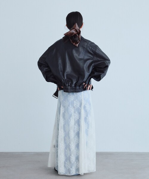 CODE A(コードエー)の「UKI UKI*CODE A|veil lace dress(ワンピース・レディース・ブラック/オフホワイト/ホワイト・00)」の18枚目の写真