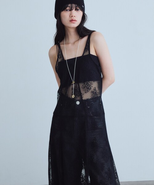 CODE A(コードエー)の「UKI UKI*CODE A|veil lace dress(ワンピース・レディース・ブラック/オフホワイト/ホワイト・00)」の21枚目の写真