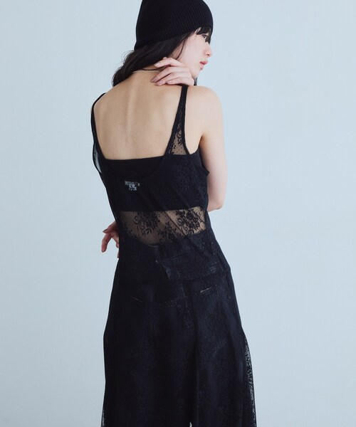 CODE A(コードエー)の「UKI UKI*CODE A|veil lace dress(ワンピース・レディース・ブラック/オフホワイト/ホワイト・00)」の22枚目の写真