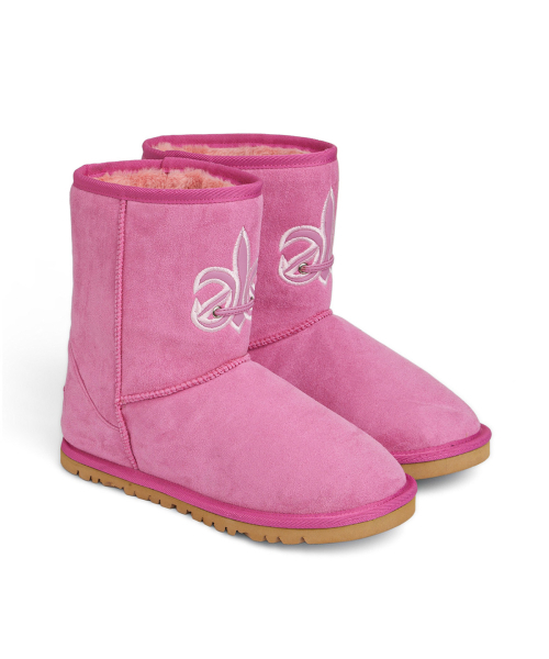 DEINET(ダイニット)の「PATCH COLOR FAUX SUEDE BOOTS IN PINK(ブーツ・レディース・その他・23cm/24cm/25cm)」の1枚目の写真