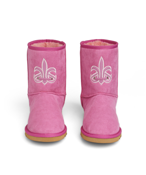DEINET(ダイニット)の「PATCH COLOR FAUX SUEDE BOOTS IN PINK(ブーツ・レディース・その他・23cm/24cm/25cm)」の2枚目の写真