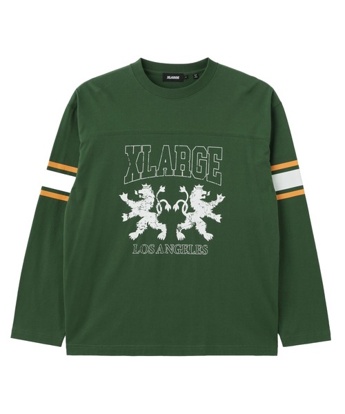 XLARGE(エクストララージ)の「FOOTBALL L/S TOP(Tシャツ/カットソー・メンズ・ホワイト/ネイビー/ブラック/グリーン・S/XL/L/M)」の3枚目の写真