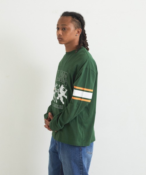XLARGE(エクストララージ)の「FOOTBALL L/S TOP(Tシャツ/カットソー・メンズ・ホワイト/ネイビー/ブラック/グリーン・S/XL/L/M)」の8枚目の写真