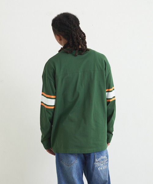 XLARGE(エクストララージ)の「FOOTBALL L/S TOP(Tシャツ/カットソー・メンズ・ホワイト/ネイビー/ブラック/グリーン・S/XL/L/M)」の9枚目の写真