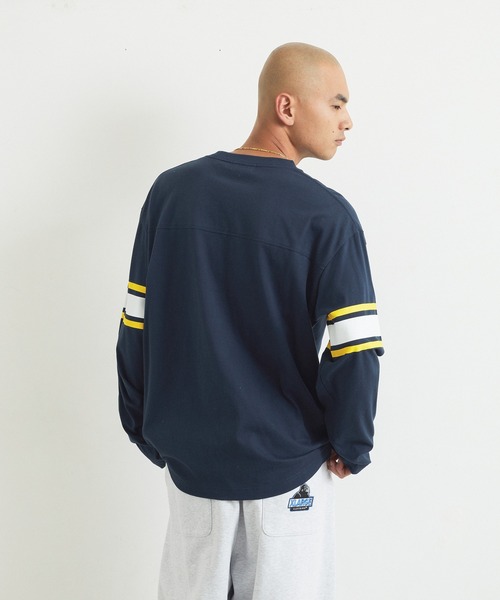 XLARGE(エクストララージ)の「FOOTBALL L/S TOP(Tシャツ/カットソー・メンズ・ホワイト/ネイビー/ブラック/グリーン・S/XL/L/M)」の13枚目の写真