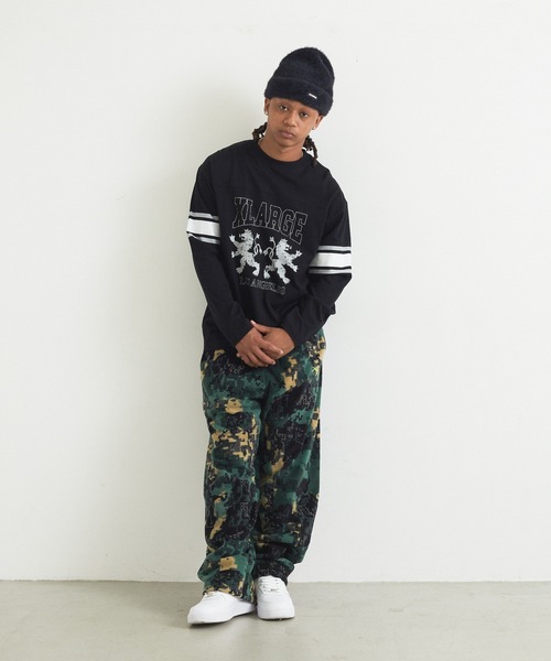 XLARGE(エクストララージ)の「FOOTBALL L/S TOP(Tシャツ/カットソー・メンズ・ホワイト/ネイビー/ブラック/グリーン・S/XL/L/M)」の16枚目の写真