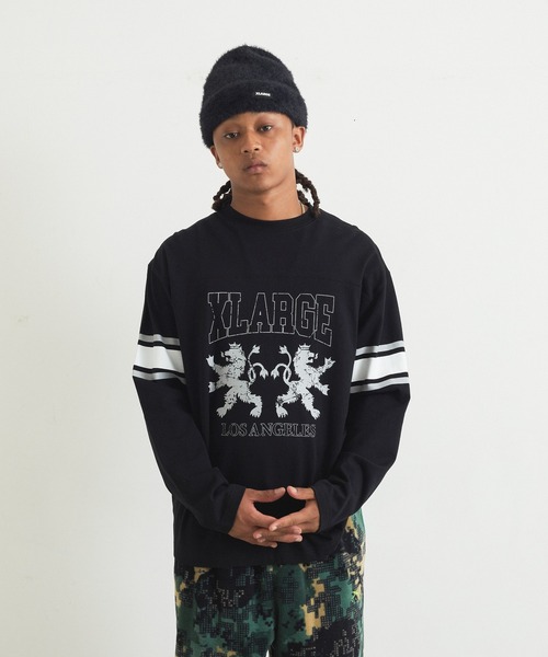 XLARGE(エクストララージ)の「FOOTBALL L/S TOP(Tシャツ/カットソー・メンズ・ホワイト/ネイビー/ブラック/グリーン・S/XL/L/M)」の15枚目の写真