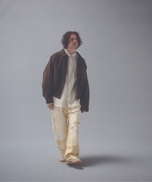 ADAM PATEK（アダムパテック）の「ADAMPTEK/stitched calm pinchstripe shirt/ストライプシャツ（シャツ/ブラウス・メンズ・ホワイト/ブルー・1/2）」の19枚目の写真