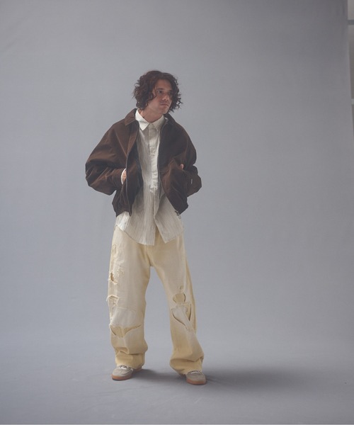 ADAM PATEK（アダムパテック）の「ADAMPTEK/stitched calm pinchstripe shirt/ストライプシャツ（シャツ/ブラウス・メンズ・ホワイト/ブルー・1/2）」の22枚目の写真