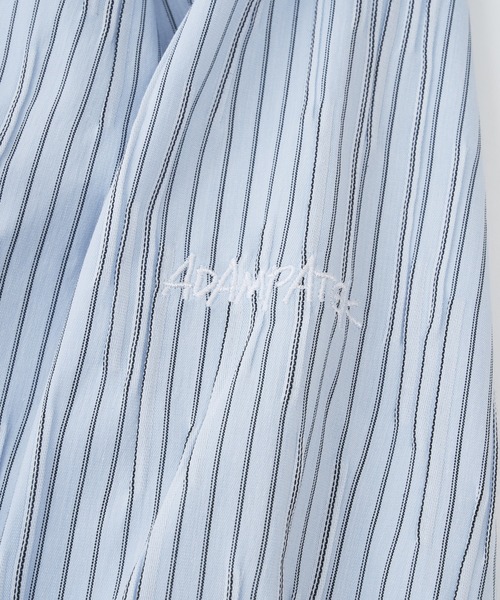 ADAM PATEK（アダムパテック）の「ADAMPTEK/stitched calm pinchstripe shirt/ストライプシャツ（シャツ/ブラウス・メンズ・ホワイト/ブルー・1/2）」の9枚目の写真