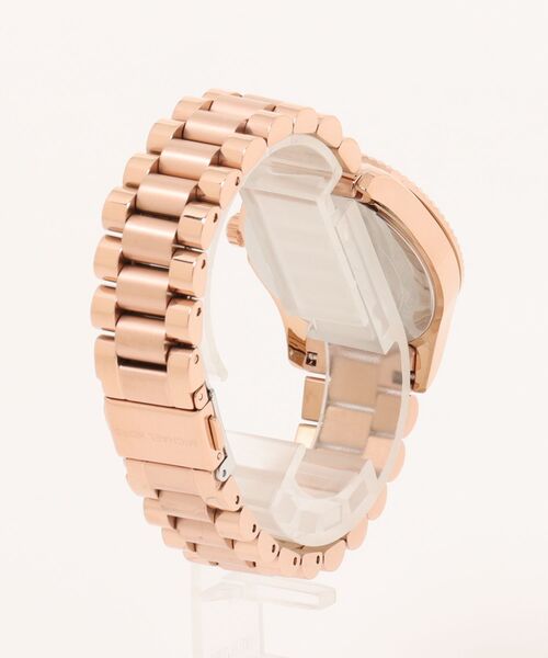 MICHAEL KORS（マイケルコース）の「MINI LEXINGTON パヴェ ローズゴールドトーン ウォッチ（アナログ腕時計・レディース・ゴールド系・FREE）」の7枚目の写真