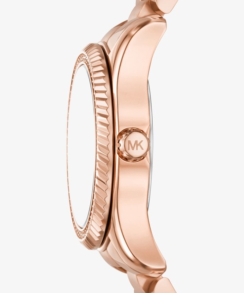 MICHAEL KORS（マイケルコース）の「MINI LEXINGTON パヴェ ローズゴールドトーン ウォッチ（アナログ腕時計・レディース・ゴールド系・FREE）」の5枚目の写真