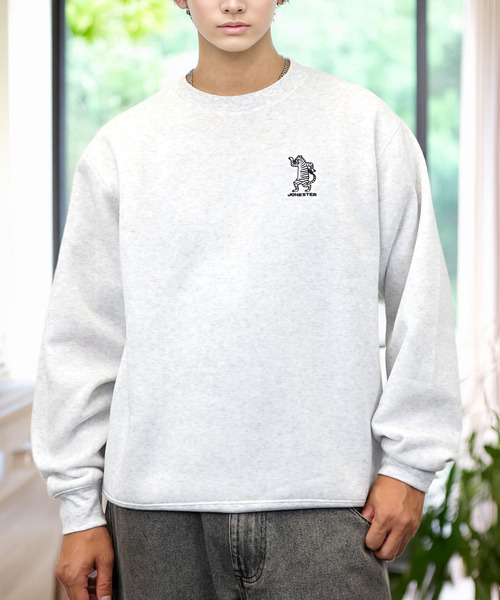 Ammie(アミー)の「刺繍ワンポイントスウェットトレーナー(スウェット・メンズ・ホワイト系9/ブラック系8/ホワイト系8/ブラック系9・LL/L/M)」の18枚目の写真