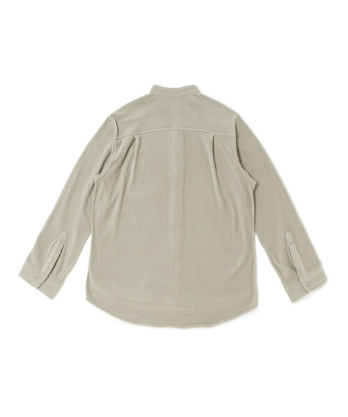DANTON(ダントン)の「Women’s Micro Fleece Shirt Jacket(シャツ/ブラウス・レディース・グレイッシュベージュ/ブラック/チャコール・XS/M/S)」の4枚目の写真