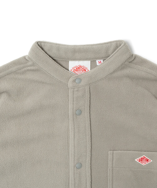 DANTON(ダントン)の「Women’s Micro Fleece Shirt Jacket(シャツ/ブラウス・レディース・グレイッシュベージュ/ブラック/チャコール・XS/M/S)」の5枚目の写真