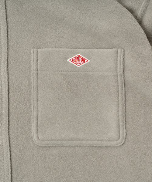DANTON(ダントン)の「Women’s Micro Fleece Shirt Jacket(シャツ/ブラウス・レディース・グレイッシュベージュ/ブラック/チャコール・XS/M/S)」の7枚目の写真