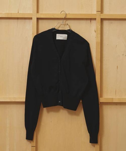 TODAYFUL（トゥデイフル）の「[TODAYFUL/トゥデイフル]Cotton Cashmere Cardigan/コットンカシミヤカーディガン/カーディガン（カーディガン/ボレロ・レディース・ブラック/ブラウン/グレー・FREE）」の6枚目の写真