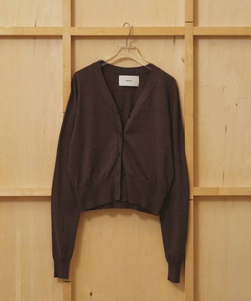 TODAYFUL（トゥデイフル）の「[TODAYFUL/トゥデイフル]Cotton Cashmere Cardigan/コットンカシミヤカーディガン/カーディガン（カーディガン/ボレロ・レディース・ブラック/ブラウン/グレー・FREE）」の5枚目の写真