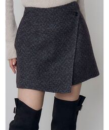 【セットアップ対応】ヘリンボンミニスカート　冬服