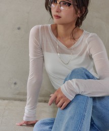 シアーロングスリーブTシャツ