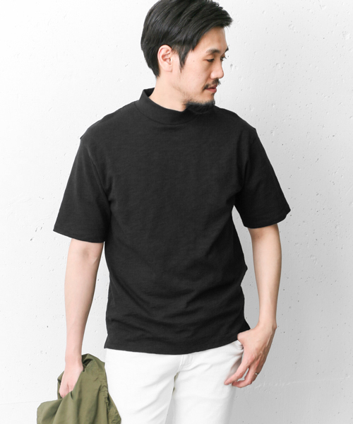 URBAN RESEARCH DOORS MENS（アーバンリサーチ ドアーズ メンズ）の「DOORS スラブ天竺モックネックTee（Tシャツ/カットソー・メンズ・ネイビー/ブラック/グレー/オフホワイト・38/40）」の21枚目の写真