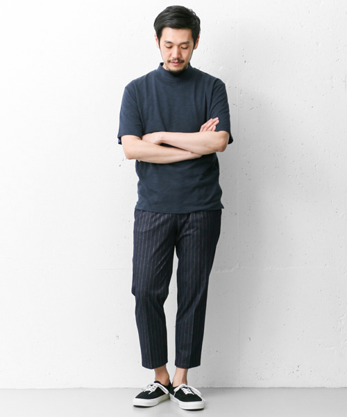URBAN RESEARCH DOORS MENS（アーバンリサーチ ドアーズ メンズ）の「DOORS スラブ天竺モックネックTee（Tシャツ/カットソー・メンズ・ネイビー/ブラック/グレー/オフホワイト・38/40）」の12枚目の写真