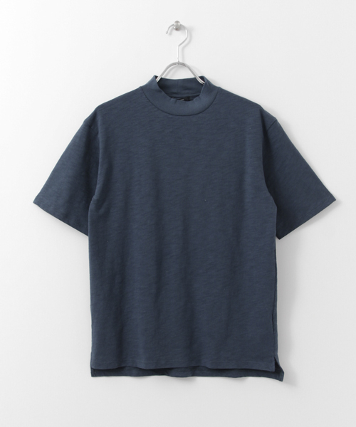 URBAN RESEARCH DOORS MENS（アーバンリサーチ ドアーズ メンズ）の「DOORS スラブ天竺モックネックTee（Tシャツ/カットソー・メンズ・ネイビー/ブラック/グレー/オフホワイト・38/40）」の6枚目の写真