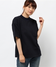 リブ衿 ヘビーコットン ポケットTシャツ