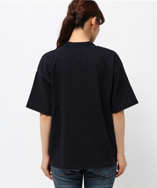 KICS DOCUMENT.(キクス ドキュメント)の「リブ衿 ヘビーコットン ポケットTシャツ(Tシャツ/カットソー・レディース・Navy・3)」の8枚目の写真