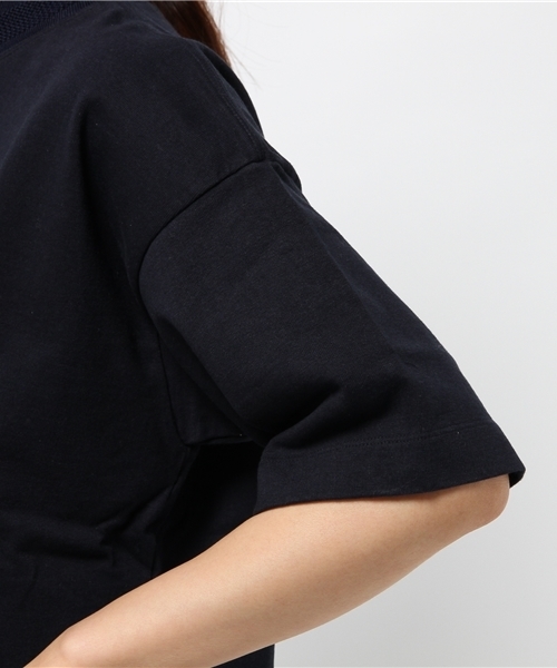 KICS DOCUMENT.(キクス ドキュメント)の「リブ衿 ヘビーコットン ポケットTシャツ(Tシャツ/カットソー・レディース・Navy・3)」の2枚目の写真