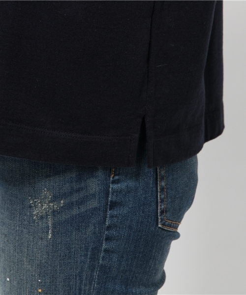 KICS DOCUMENT.(キクス ドキュメント)の「リブ衿 ヘビーコットン ポケットTシャツ(Tシャツ/カットソー・レディース・Navy・3)」の4枚目の写真