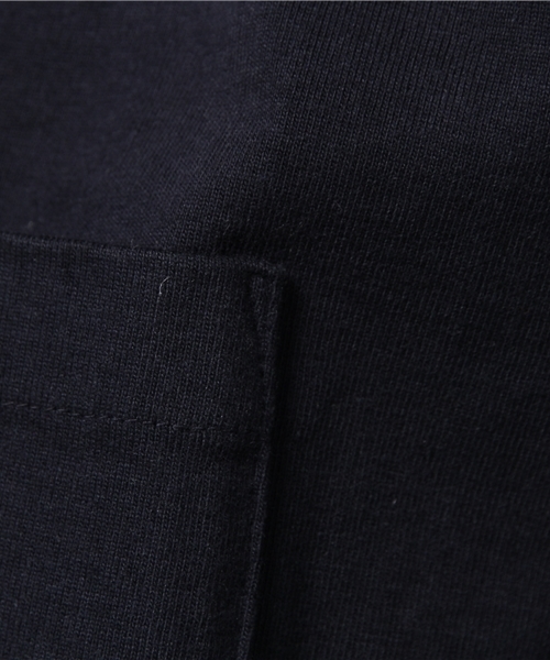 KICS DOCUMENT.(キクス ドキュメント)の「リブ衿 ヘビーコットン ポケットTシャツ(Tシャツ/カットソー・レディース・Navy・3)」の5枚目の写真