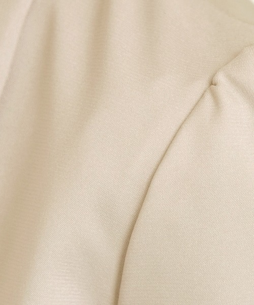 PourVous（プールヴー）の「大人の女性の雰囲気醸し出すショールカラー ボレロ 結婚式対応 オケージョン （テーラードジャケット・レディース・ブラック/グレイッシュベージュ/ベージュ/ミント・XL/L/M/XXL）」の7枚目の写真