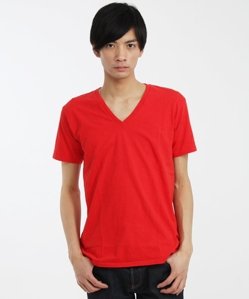 SHIPS JET BLUE（シップスジェットブルー）の「TUBE V/NECK TEE（Tシャツ/カットソー・メンズ・グレー/ブラック/ピンク/レッド/イエロー/オリーブ/ブルー/ホワイト・SMALL/MEDIUM/LARGE）」の10枚目の写真