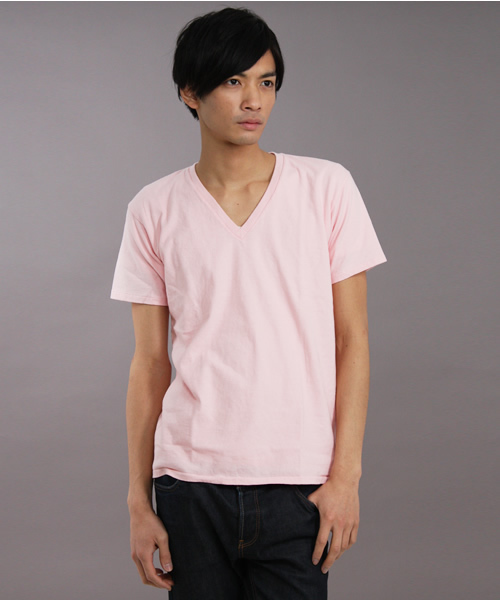 SHIPS JET BLUE（シップスジェットブルー）の「TUBE V/NECK TEE（Tシャツ/カットソー・メンズ・グレー/ブラック/ピンク/レッド/イエロー/オリーブ/ブルー/ホワイト・SMALL/MEDIUM/LARGE）」の16枚目の写真