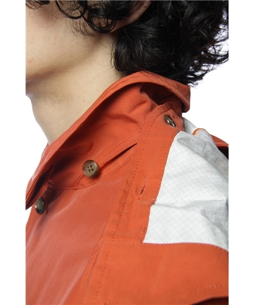BEAMS PLUS(ビームスプラス)の「BEAMS PLUS / 60/40ステンカラーコート(ステンカラーコート・メンズ・オレンジ・SMALL/MEDIUM)」の6枚目の写真