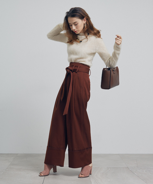 UNITED TOKYO（ユナイテッドトウキョウ）の「モヘアニット（ニット/セーター・レディース・グレー/ピンク/アイボリー/イエロー・FREE）」の12枚目の写真