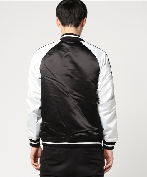 Burner（バーナー）の「【01 BURNER SELECT】リバーシブルスカジャン（ブルゾン・メンズ・ブルー系その他/ブラック×ホワイト・L/M）」の4枚目の写真